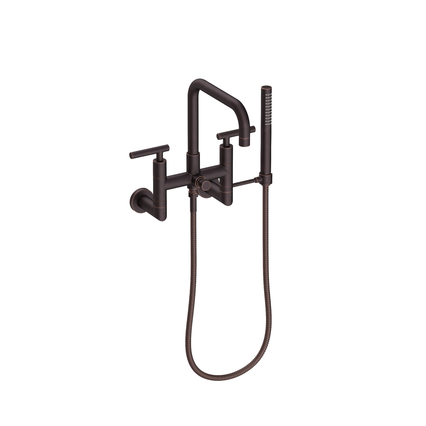 Newport Brass 1400-4283 East Square Exposed Tub & Hand Shower Set - Wall Mount