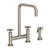 Newport Brass 1400-5412 East Square Kitchen Bridge Faucet with Side Spray