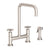 Newport Brass 1400-5412 East Square Kitchen Bridge Faucet with Side Spray