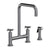 Newport Brass 1400-5412 East Square Kitchen Bridge Faucet with Side Spray