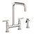 Newport Brass 1400-5413 East Square Kitchen Bridge Faucet With Side Spray