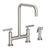 Newport Brass 1400-5413 East Square Kitchen Bridge Faucet With Side Spray