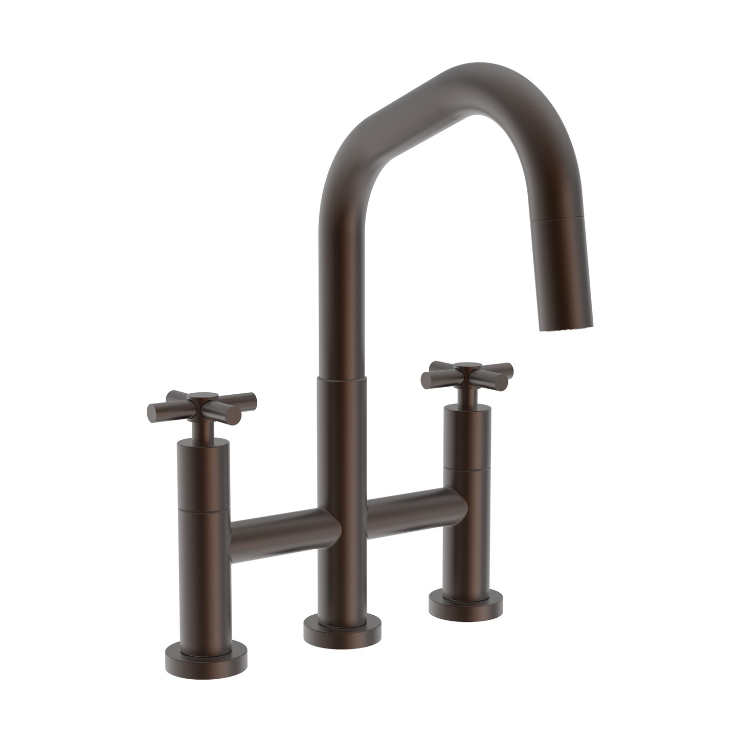 Newport Brass 1400-5462 East Square Kitchen Bridge Pull-Down Faucet