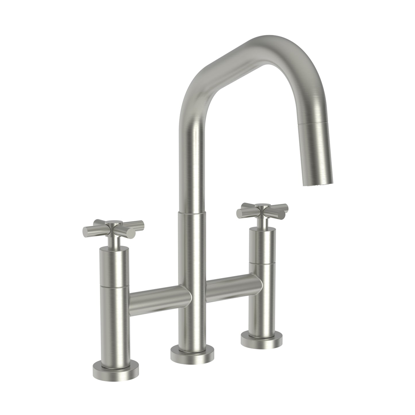 Newport Brass 1400-5462 East Square Kitchen Bridge Pull-Down Faucet