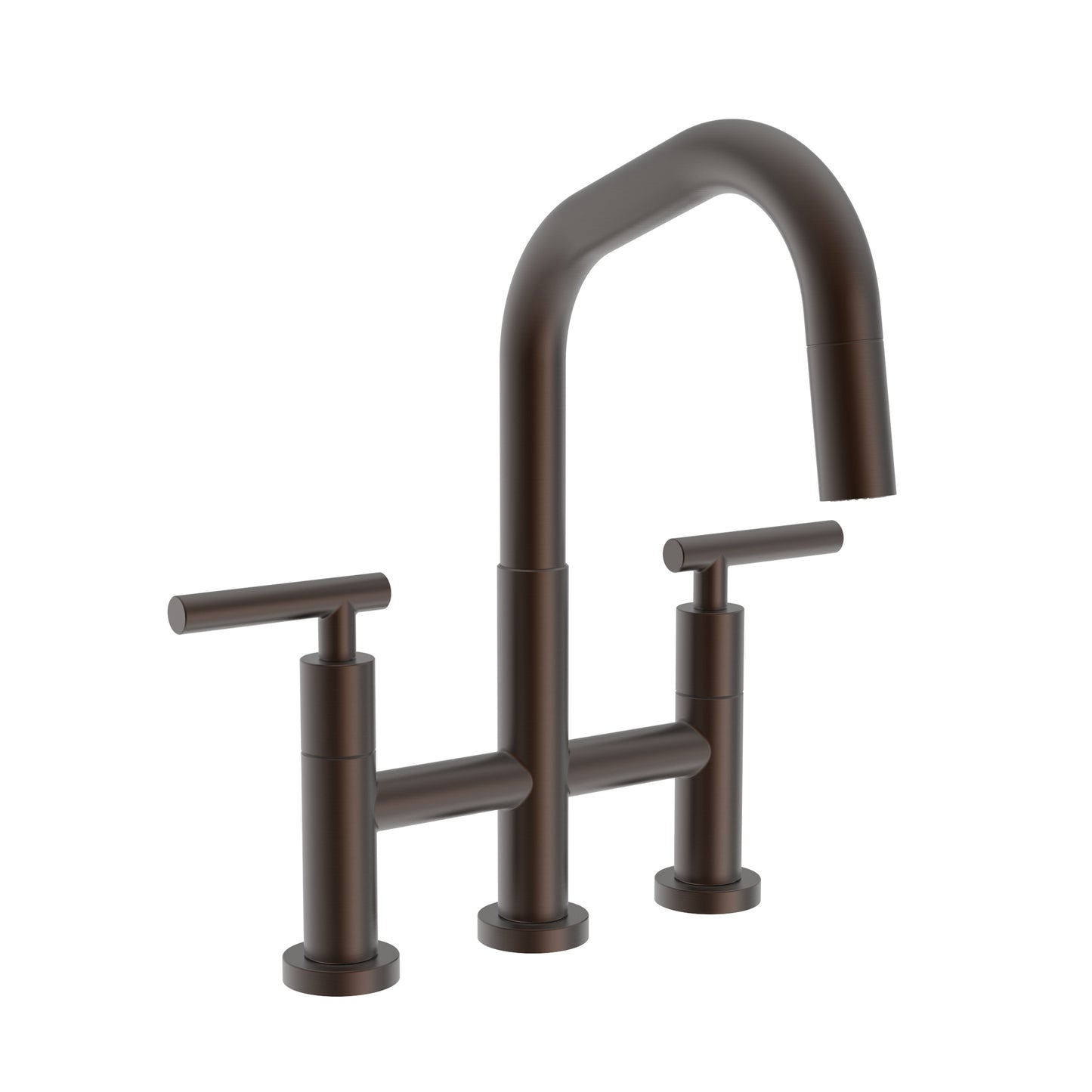 Newport Brass 1400-5463 East Square Kitchen Bridge Pull-Down Faucet
