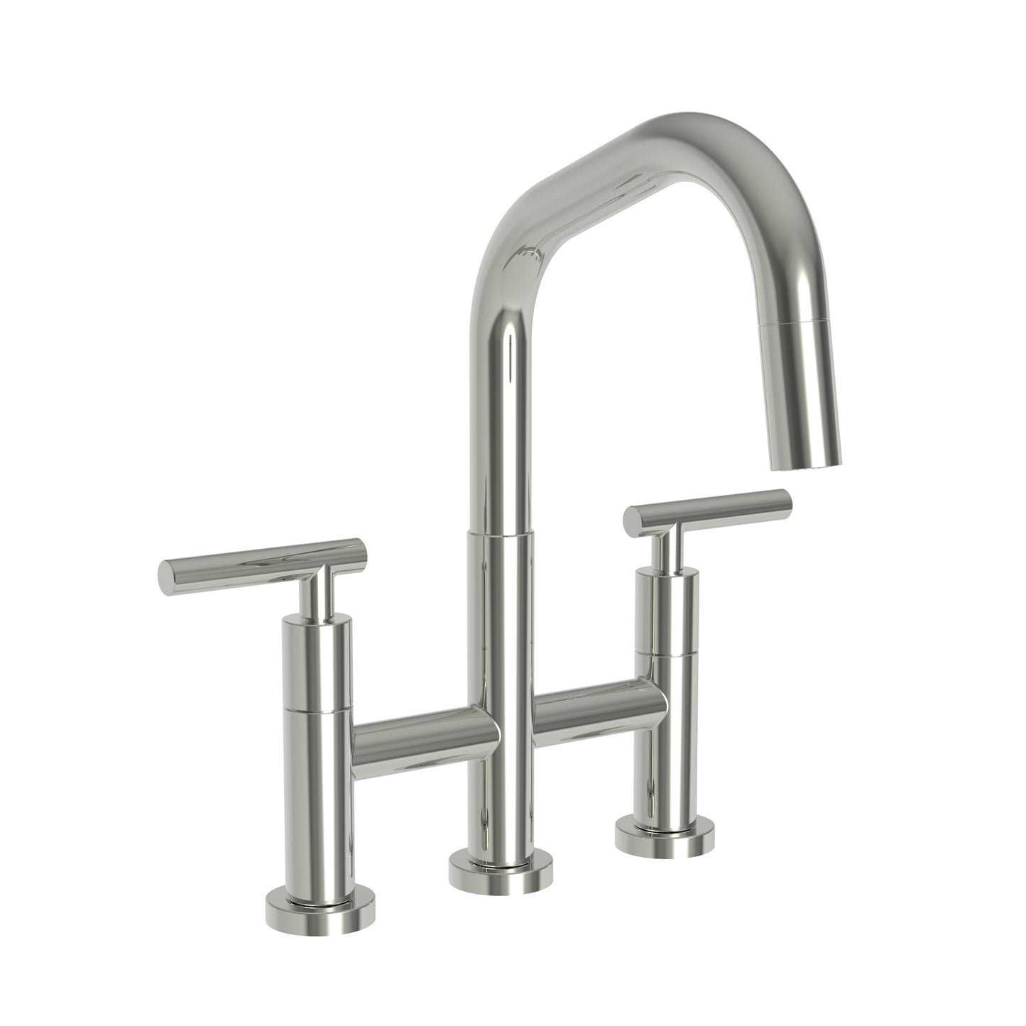 Newport Brass 1400-5463 East Square Kitchen Bridge Pull-Down Faucet