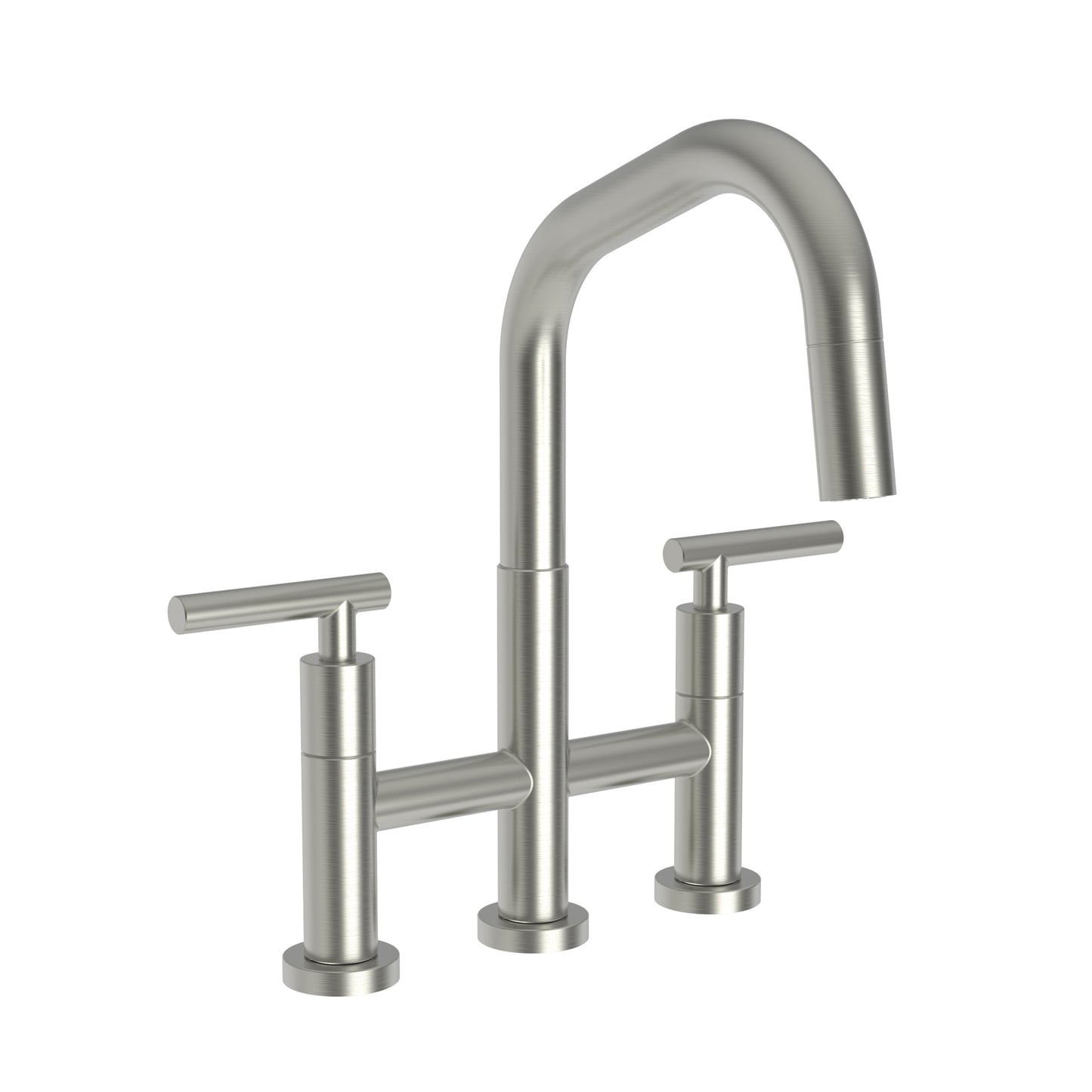 Newport Brass 1400-5463 East Square Kitchen Bridge Pull-Down Faucet
