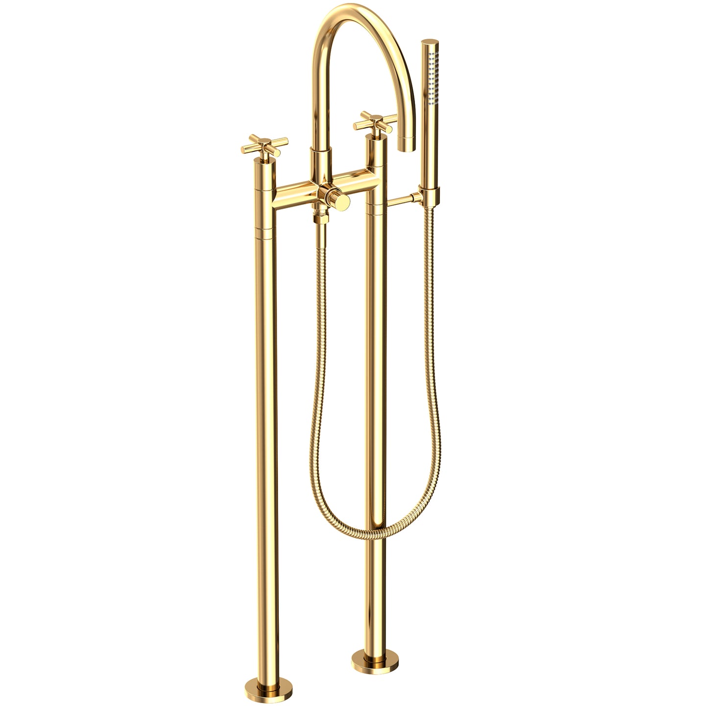 Newport Brass 1500-4262 East Linear Exposed Tub & Hand Shower Set w/Risers