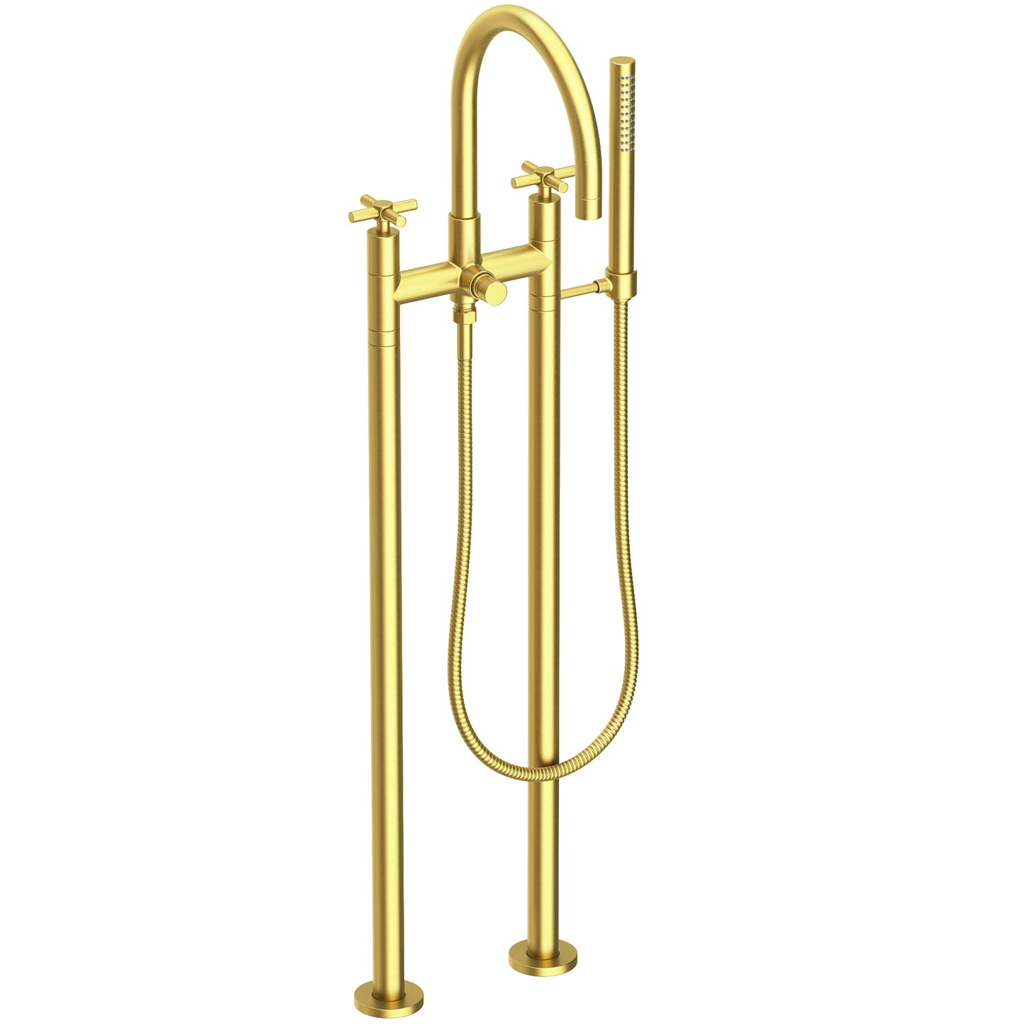 Newport Brass 1500-4262 East Linear Exposed Tub & Hand Shower Set w/Risers