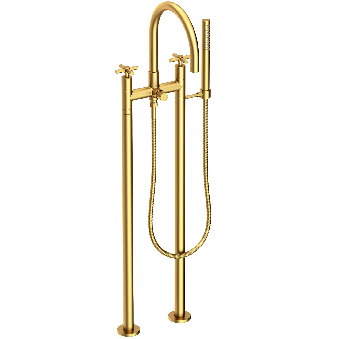 Newport Brass 1500-4262 East Linear Exposed Tub & Hand Shower Set w/Risers