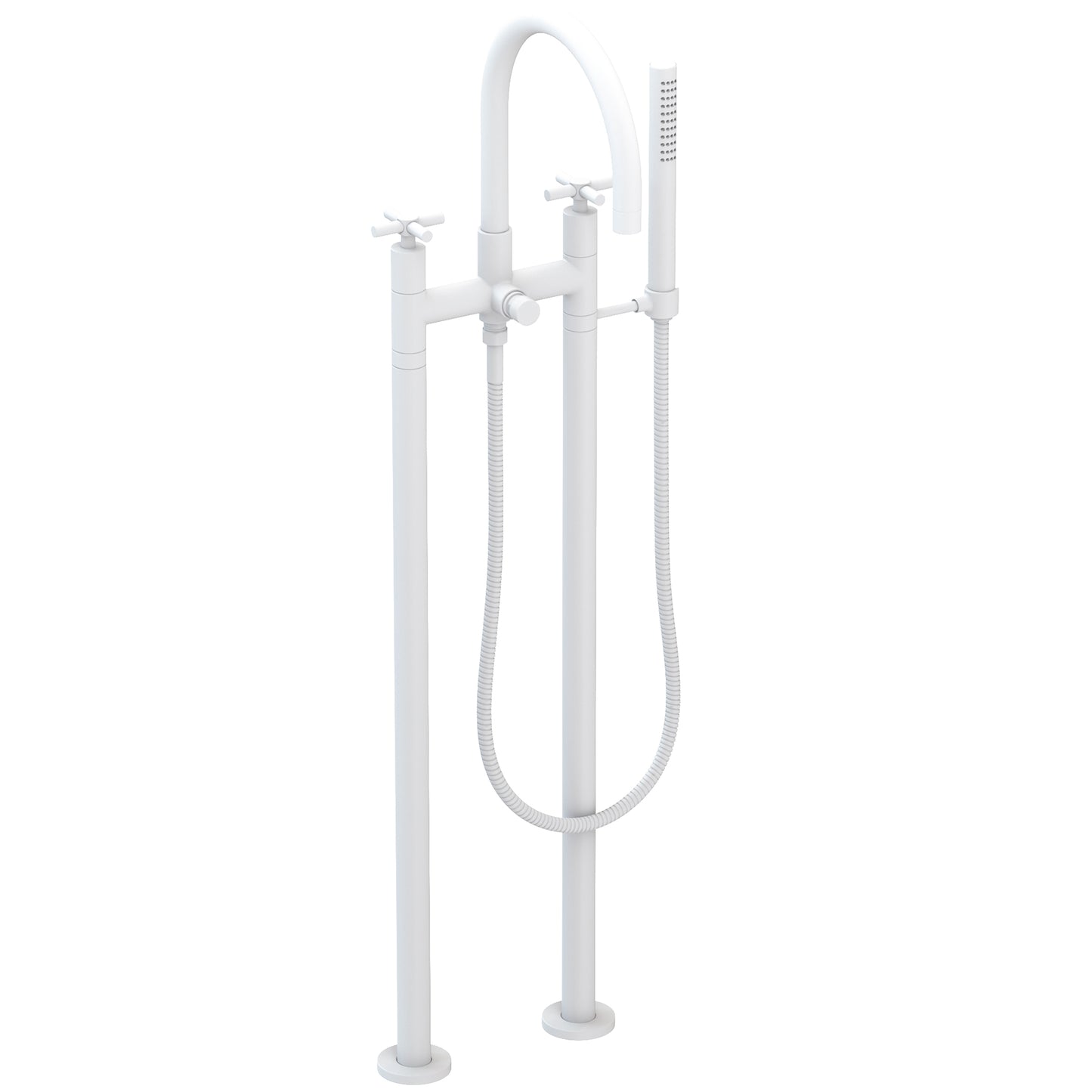 Newport Brass 1500-4262 East Linear Exposed Tub & Hand Shower Set w/Risers