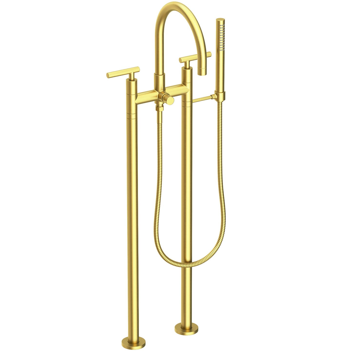 Newport Brass 1500-4263 East Linear Exposed Tub & Hand Shower Set W/Risers