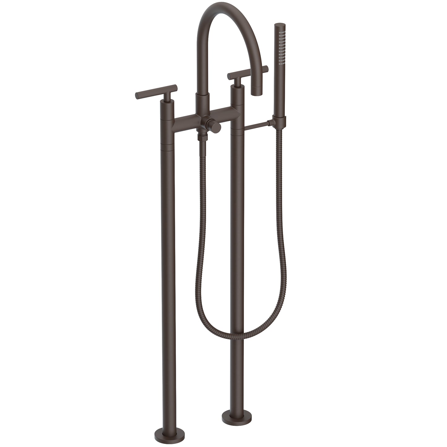 Newport Brass 1500-4263 East Linear Exposed Tub & Hand Shower Set W/Risers