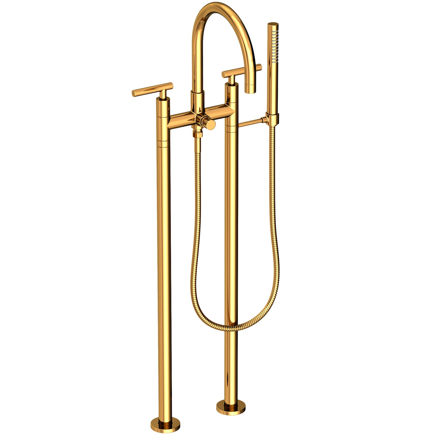 Newport Brass 1500-4263 East Linear Exposed Tub & Hand Shower Set W/Risers
