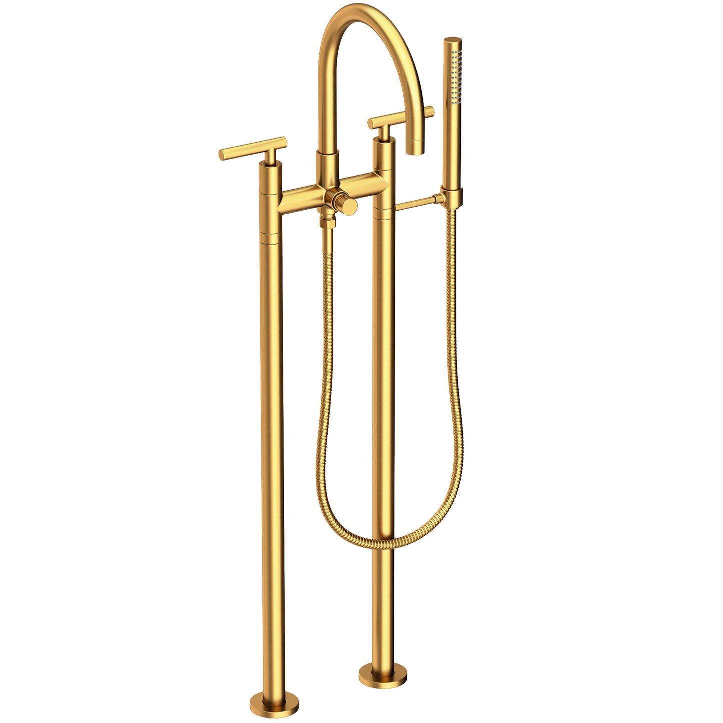 Newport Brass 1500-4263 East Linear Exposed Tub & Hand Shower Set W/Risers