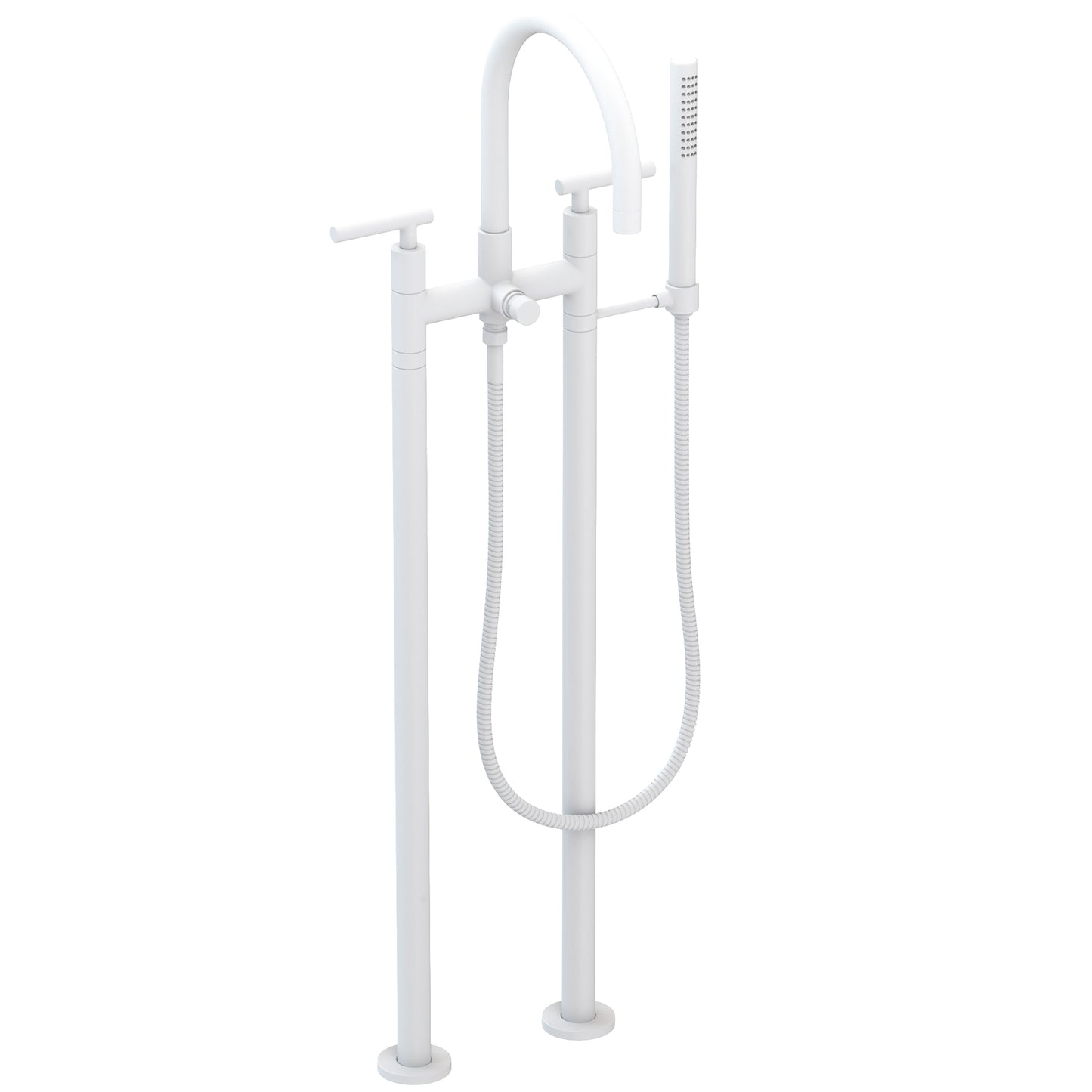 Newport Brass 1500-4263 East Linear Exposed Tub & Hand Shower Set W/Risers