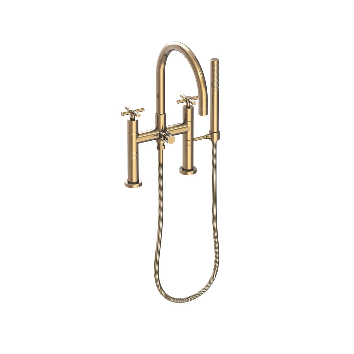 Newport Brass 1500-4272 East Linear Exposed Tub & Hand Shower Set - Deck Mount