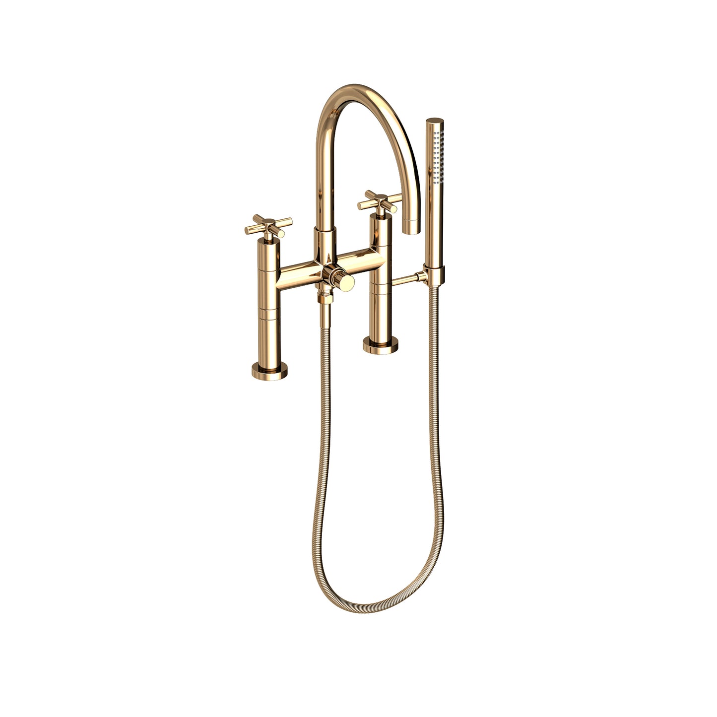 Newport Brass 1500-4272 East Linear Exposed Tub & Hand Shower Set - Deck Mount