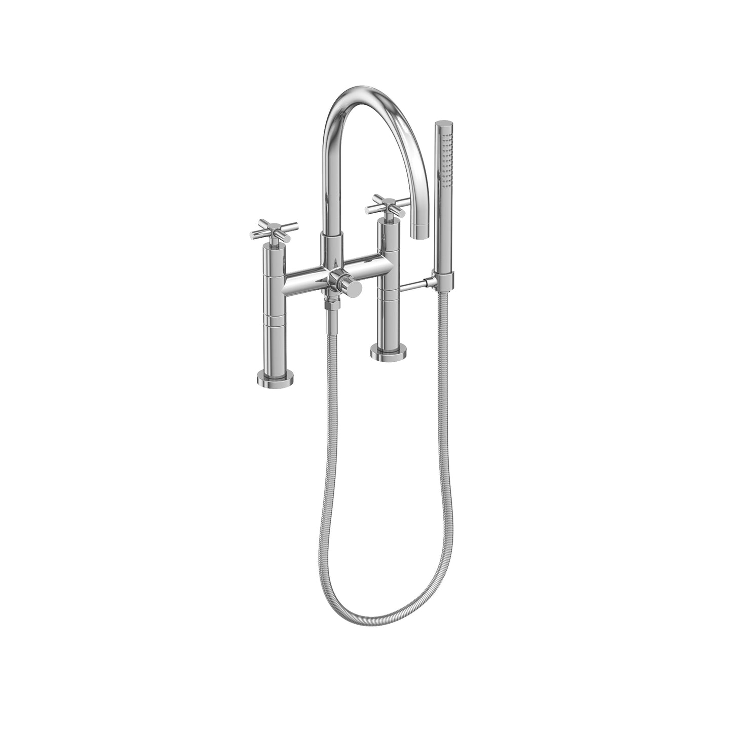 Newport Brass 1500-4272 East Linear Exposed Tub & Hand Shower Set - Deck Mount