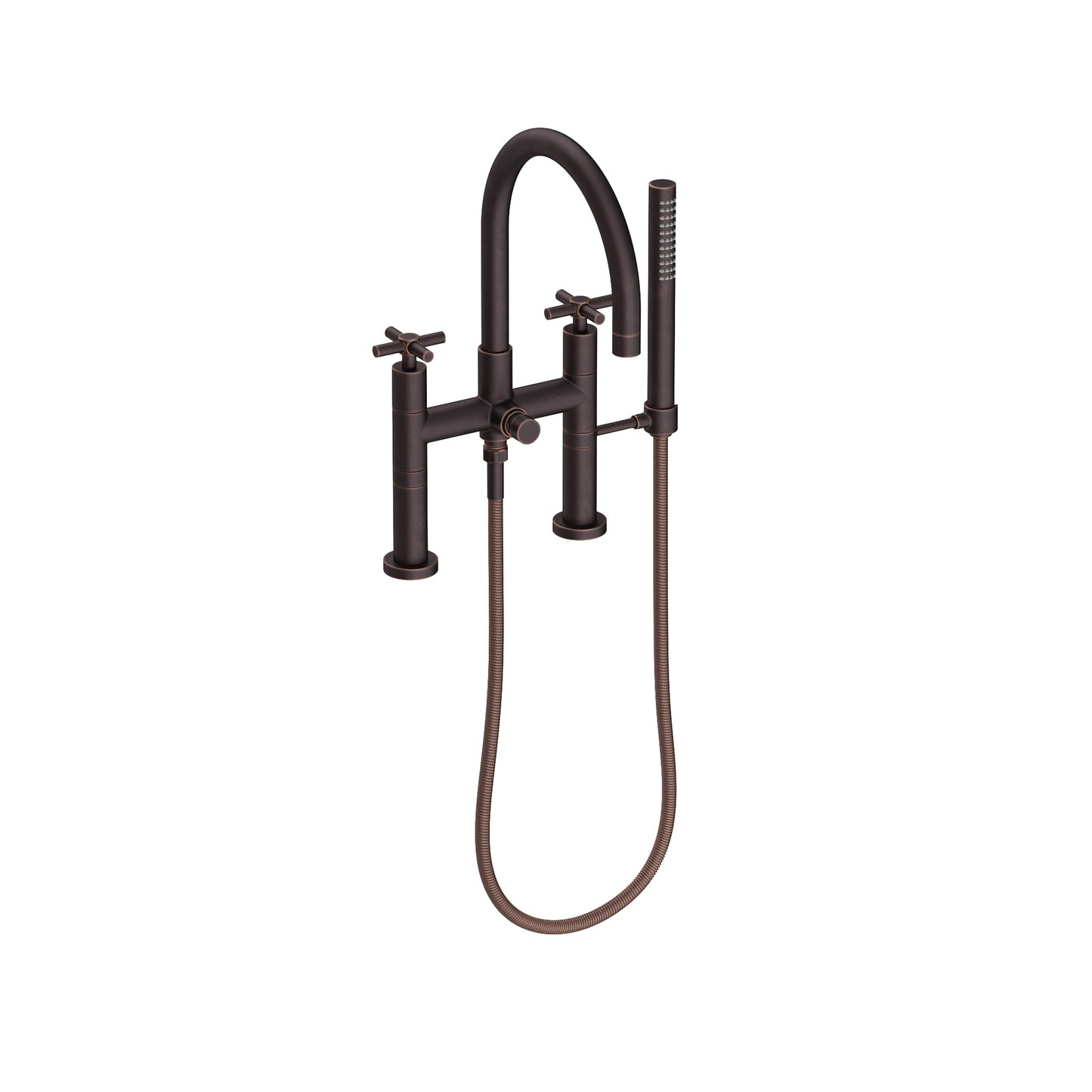 Newport Brass 1500-4272 East Linear Exposed Tub & Hand Shower Set - Deck Mount