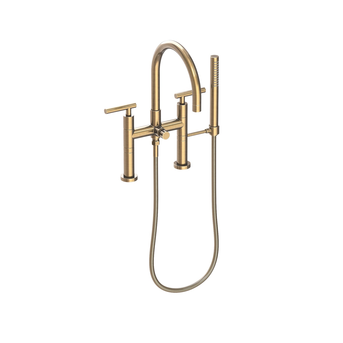 Newport Brass 1500-4273 East Linear Exposed Tub & Hand Shower Set - Deck Mount