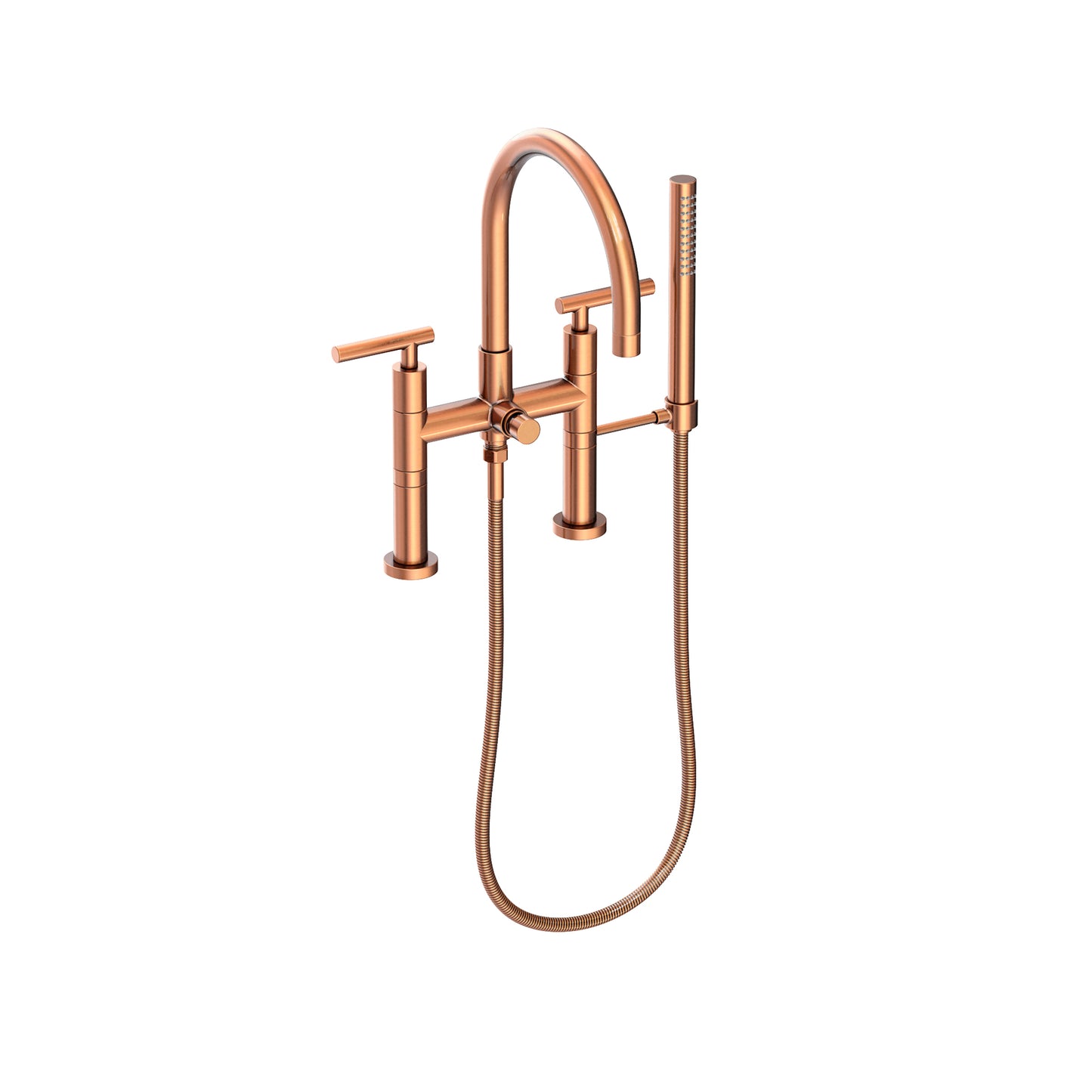 Newport Brass 1500-4273 East Linear Exposed Tub & Hand Shower Set - Deck Mount
