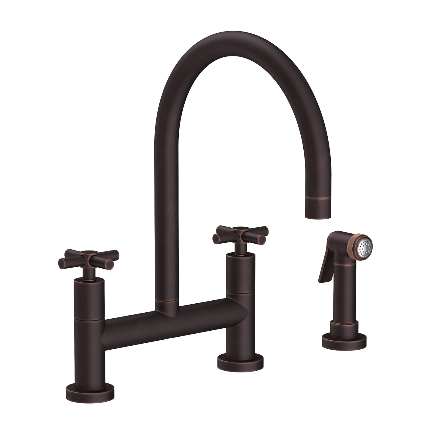 Newport Brass 1500-5412 East Linear Kitchen Bridge Faucet With Side Spray