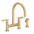 Newport Brass 1500-5413 East Linear Kitchen Bridge Faucet with Side Spray