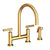 Newport Brass 1500-5413 East Linear Kitchen Bridge Faucet with Side Spray