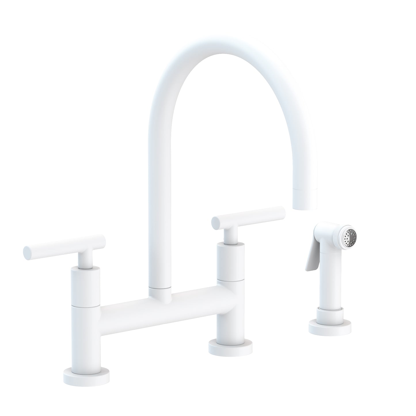 Newport Brass 1500-5413 East Linear Kitchen Bridge Faucet with Side Spray