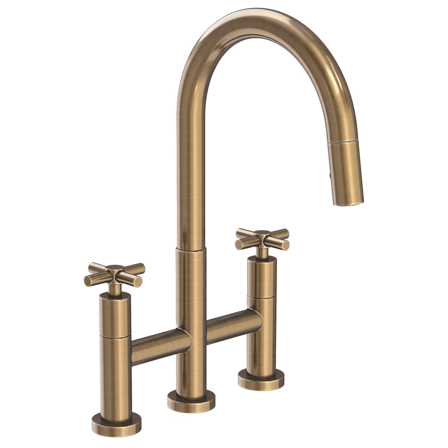 Newport Brass 1500-5462 East Linear Kitchen Bridge Pull-Down Faucet