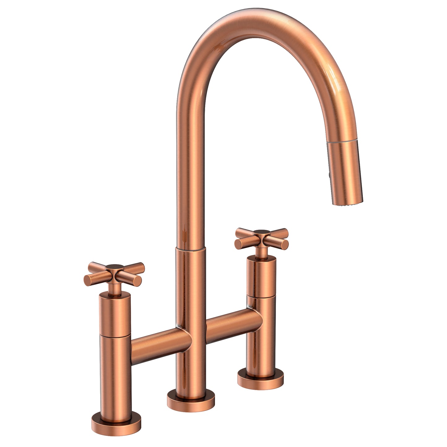 Newport Brass 1500-5462 East Linear Kitchen Bridge Pull-Down Faucet