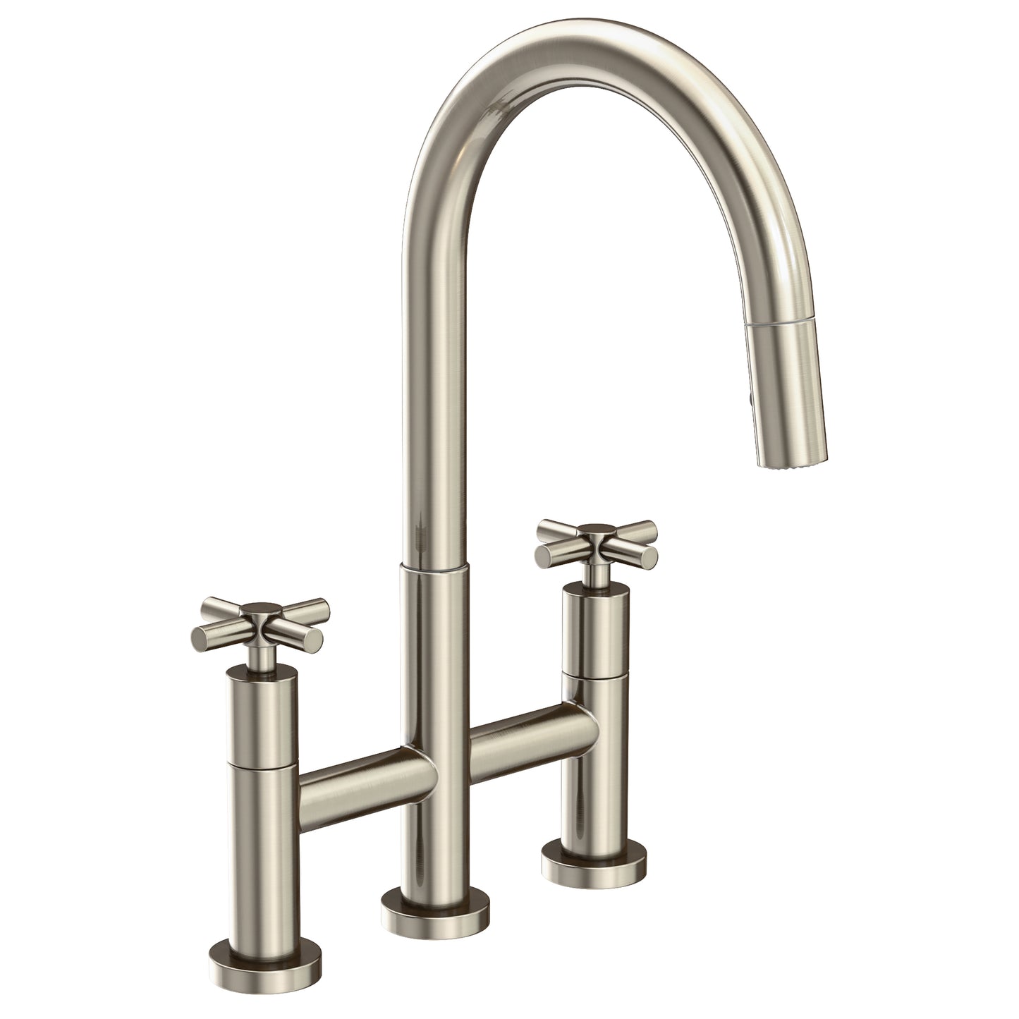Newport Brass 1500-5462 East Linear Kitchen Bridge Pull-Down Faucet