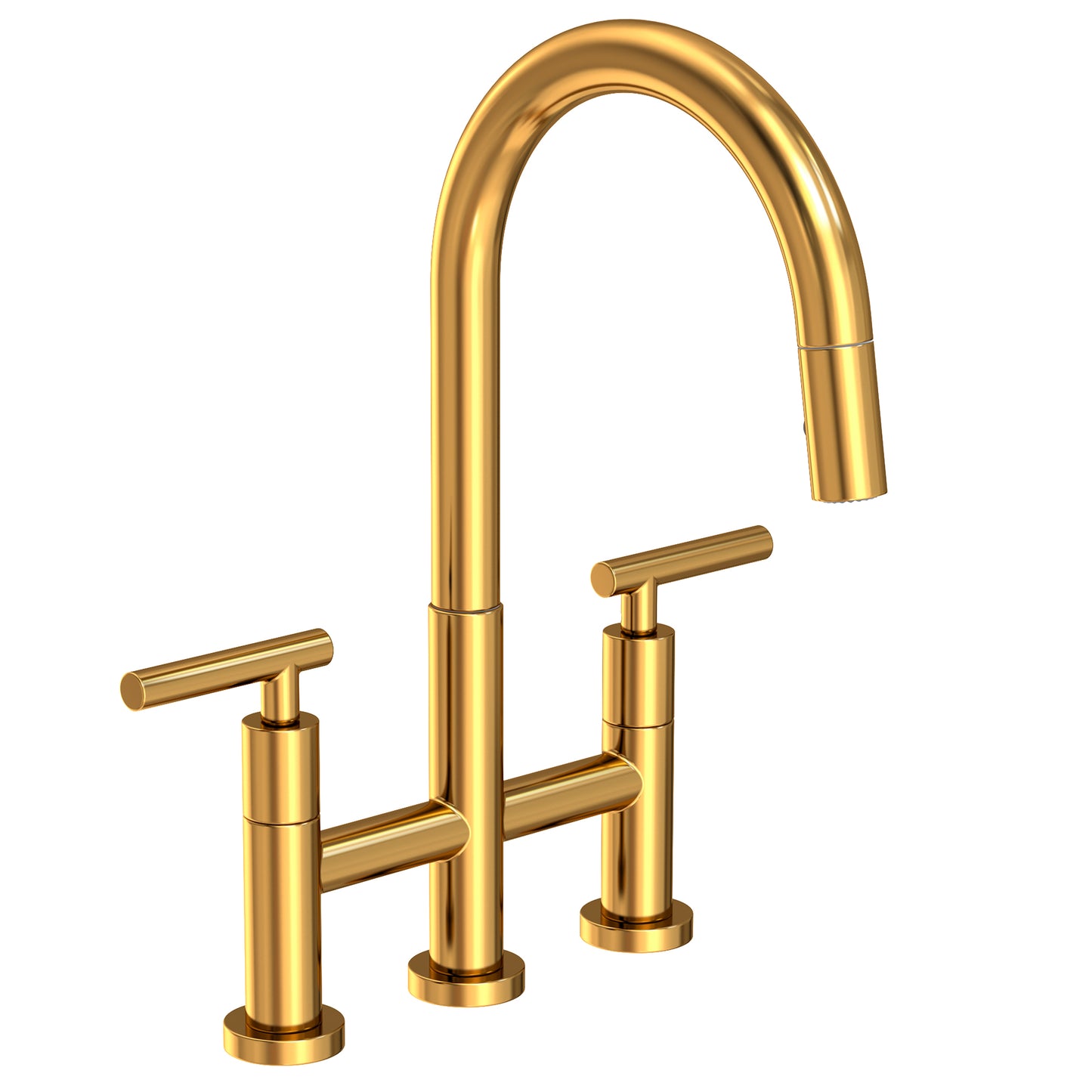 Newport Brass 1500-5463 East Linear Kitchen Bridge Pull-Down Faucet