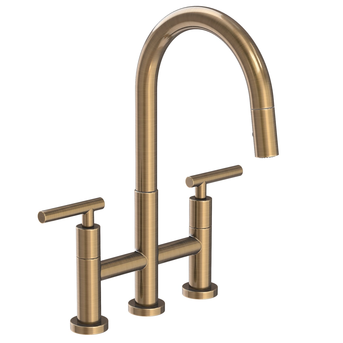 Newport Brass 1500-5463 East Linear Kitchen Bridge Pull-Down Faucet