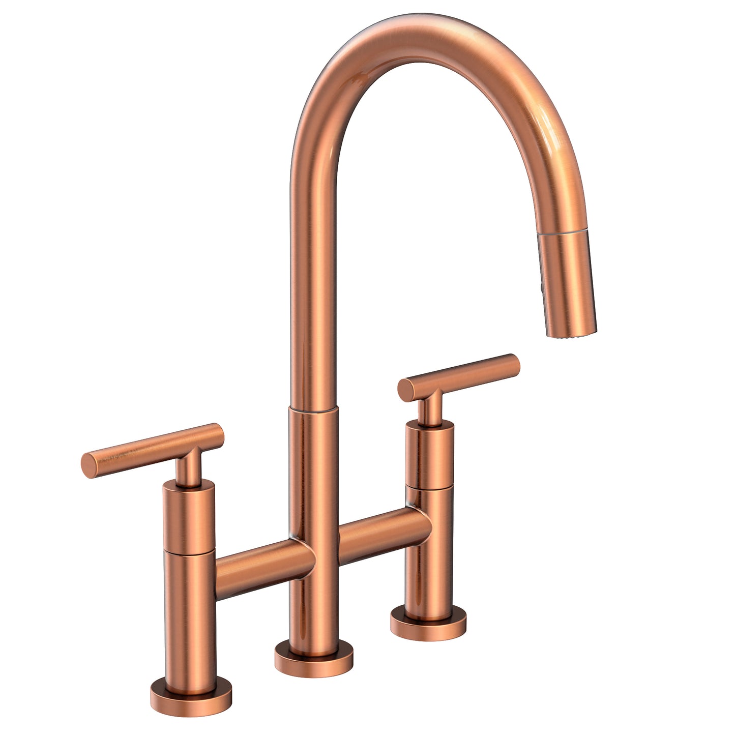 Newport Brass 1500-5463 East Linear Kitchen Bridge Pull-Down Faucet
