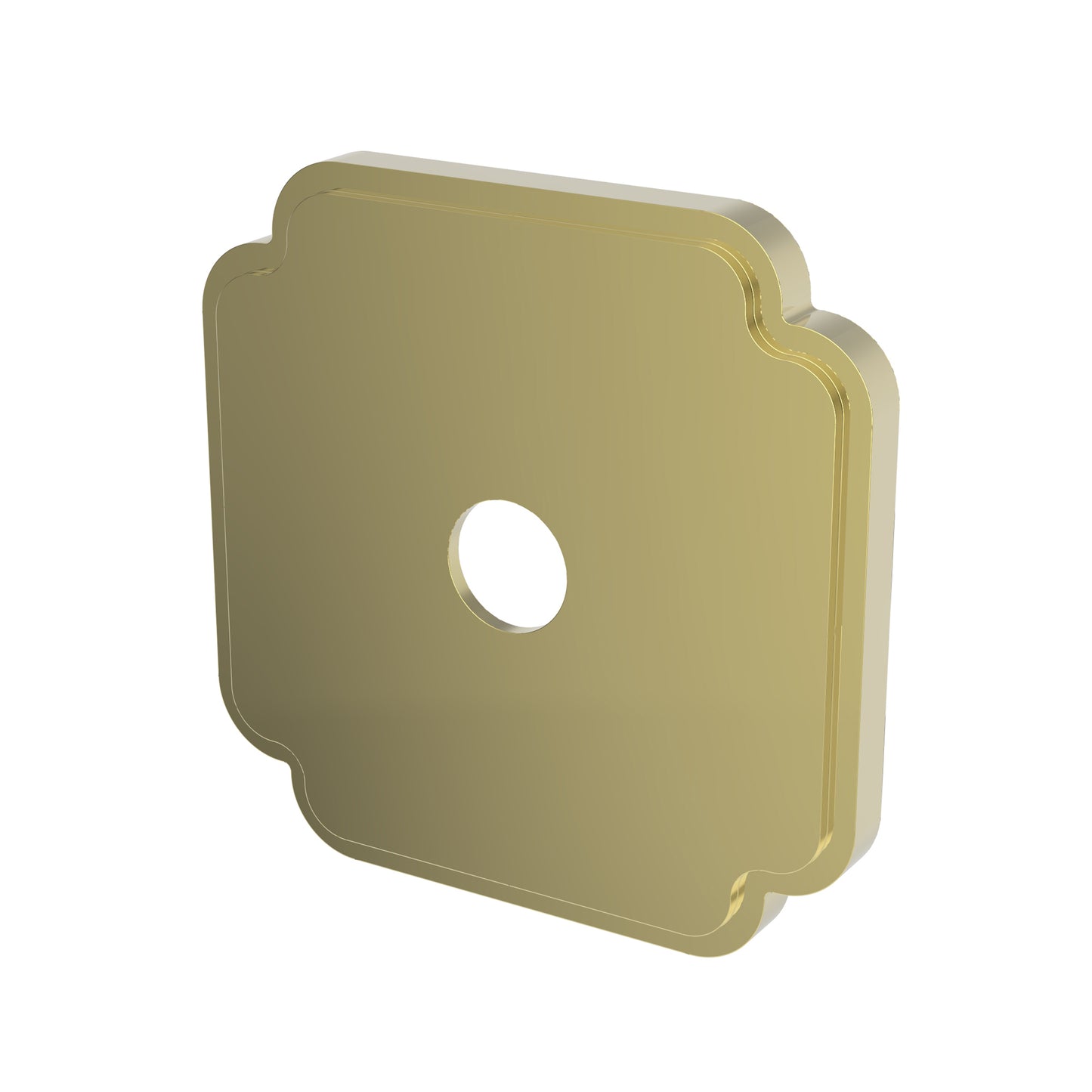 Newport Brass 20-514 Square Div Plate, Contemporary