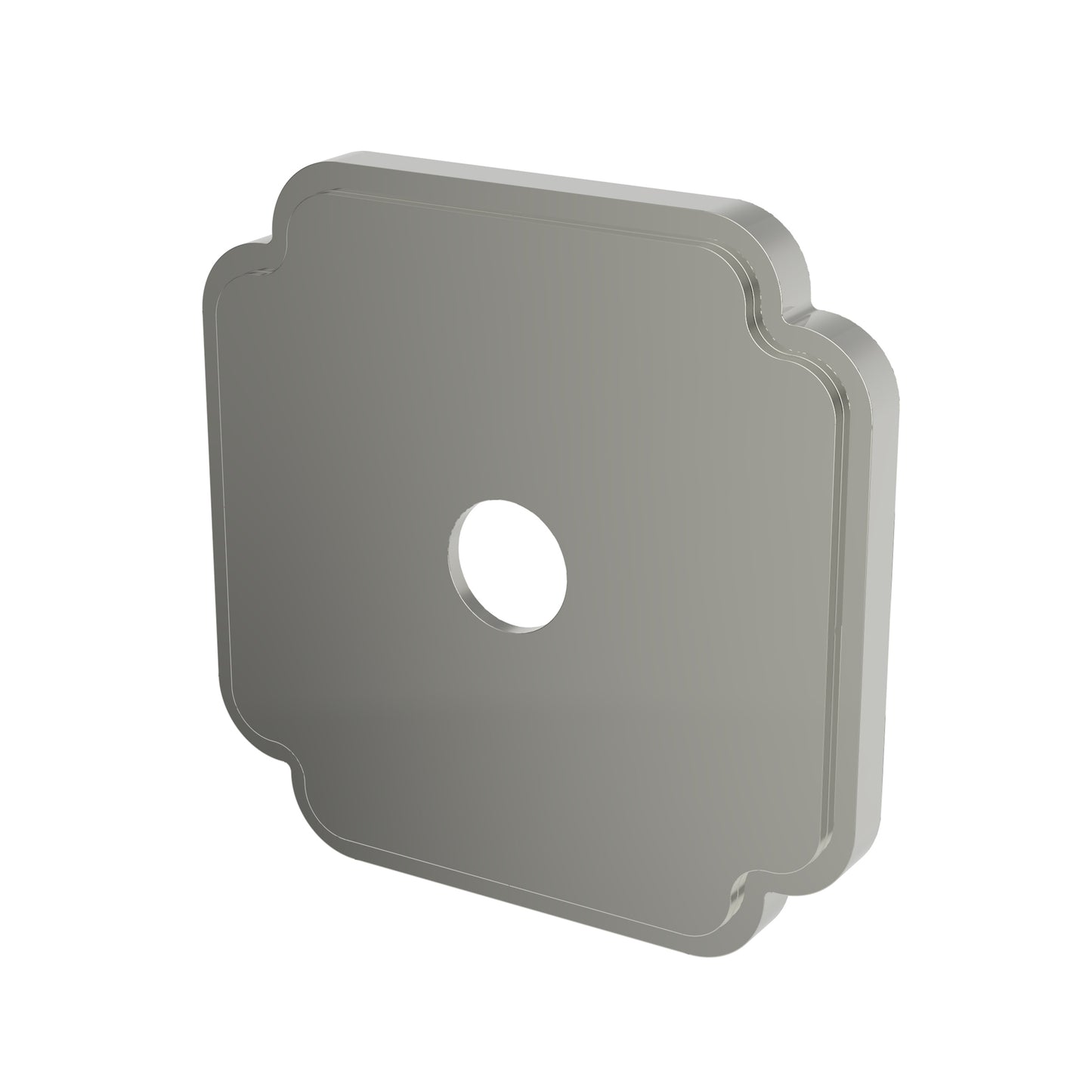 Newport Brass 20-514 Square Div Plate, Contemporary
