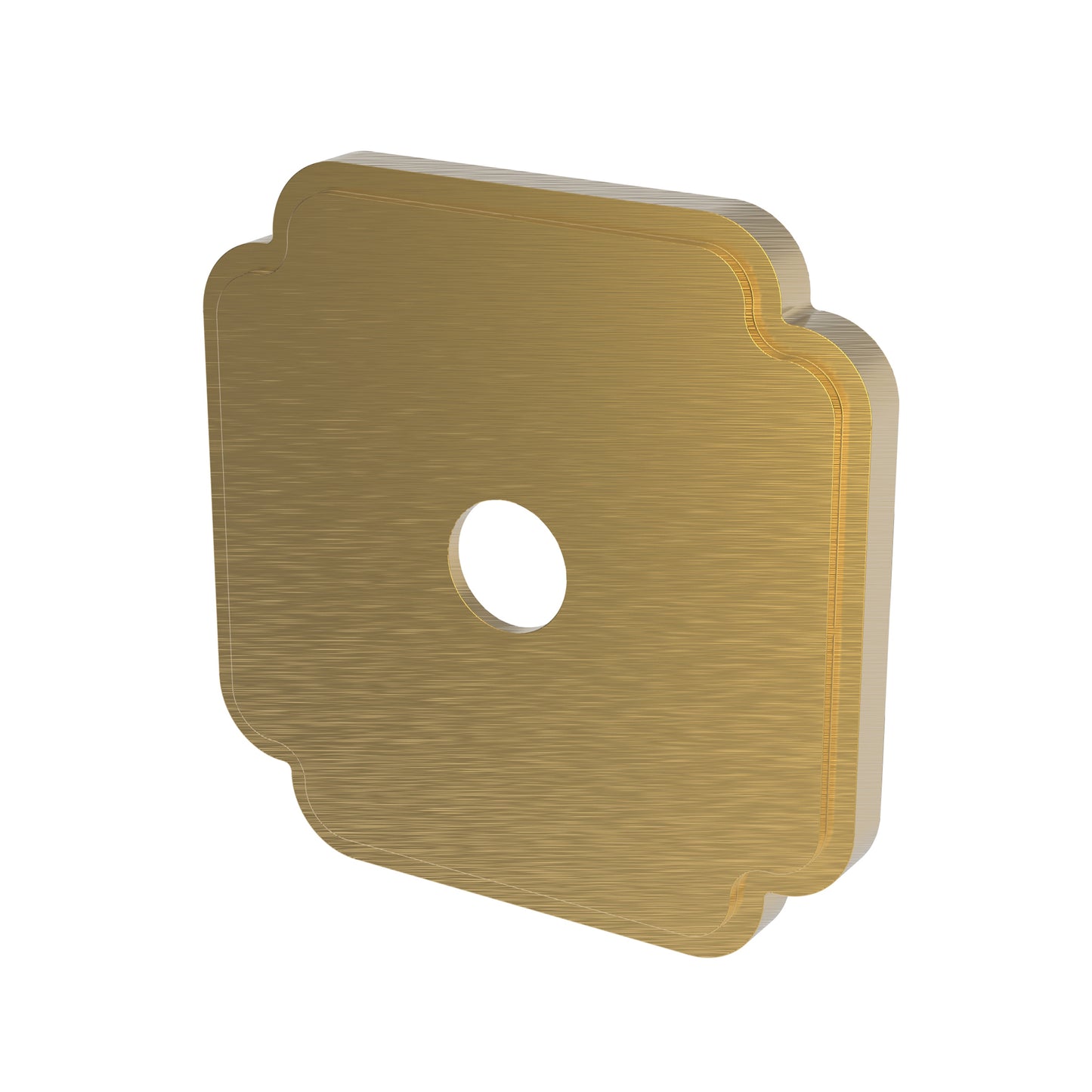 Newport Brass 20-514 Square Div Plate, Contemporary