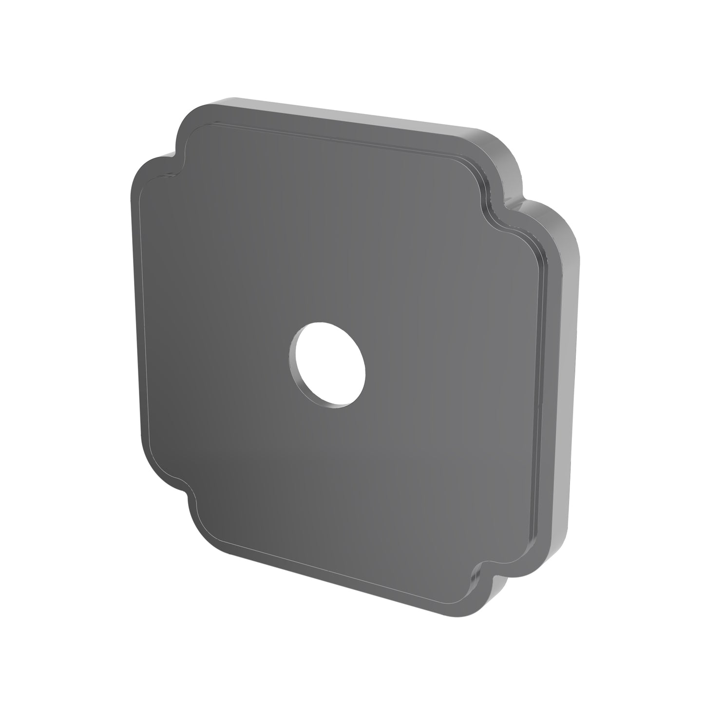Newport Brass 20-514 Square Div Plate, Contemporary