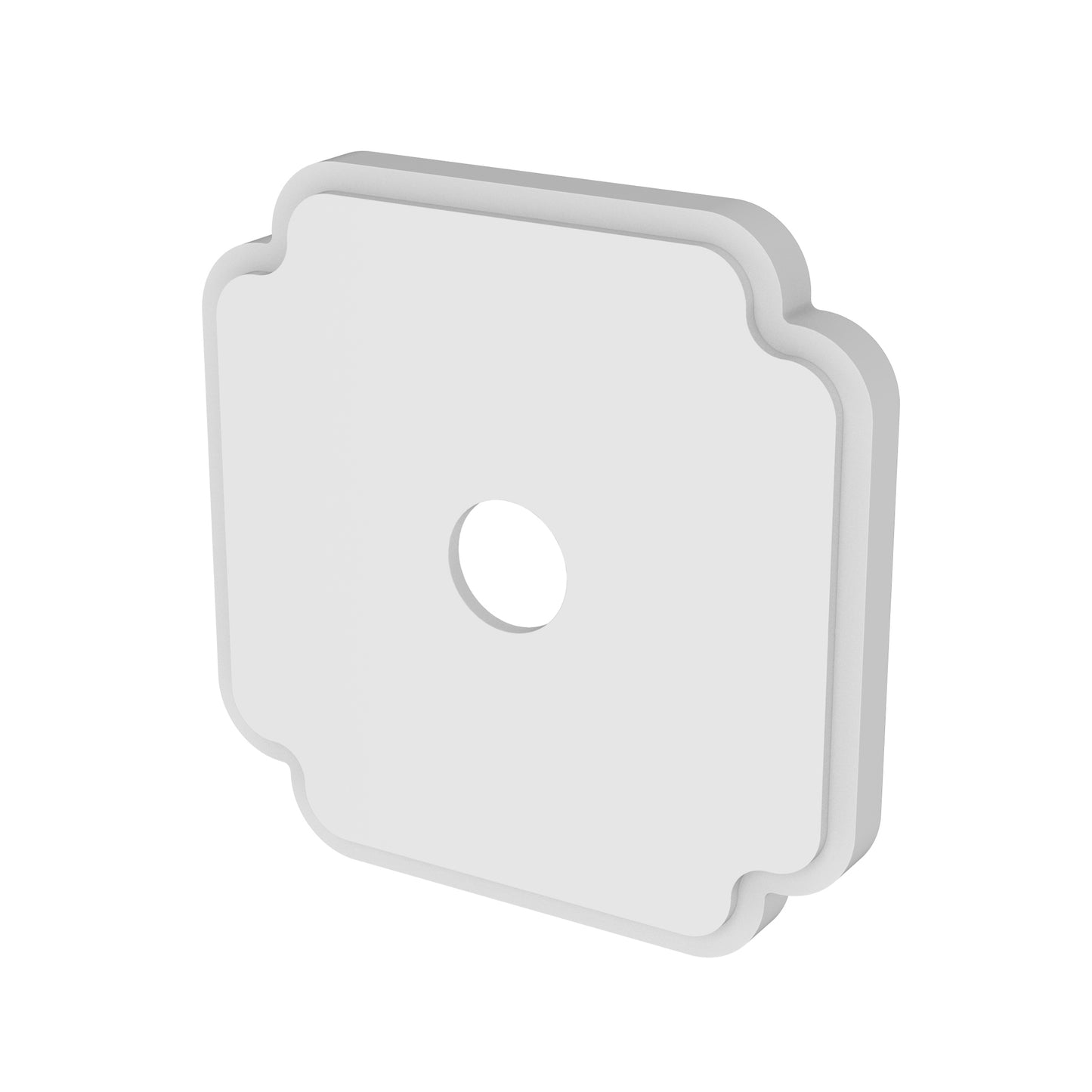 Newport Brass 20-514 Square Div Plate, Contemporary