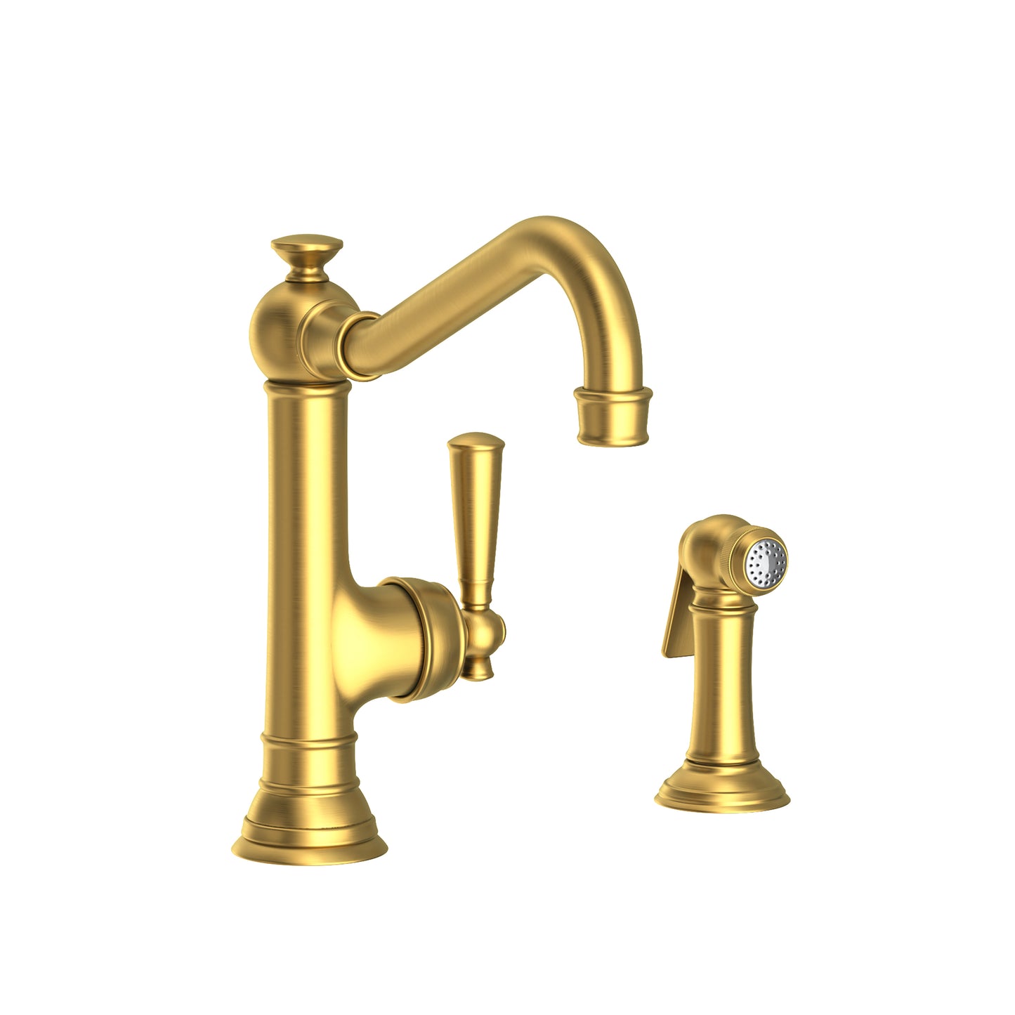 Newport Brass 2470-5313 Jacobean Single Handle Kitchen Faucet With Side Spray