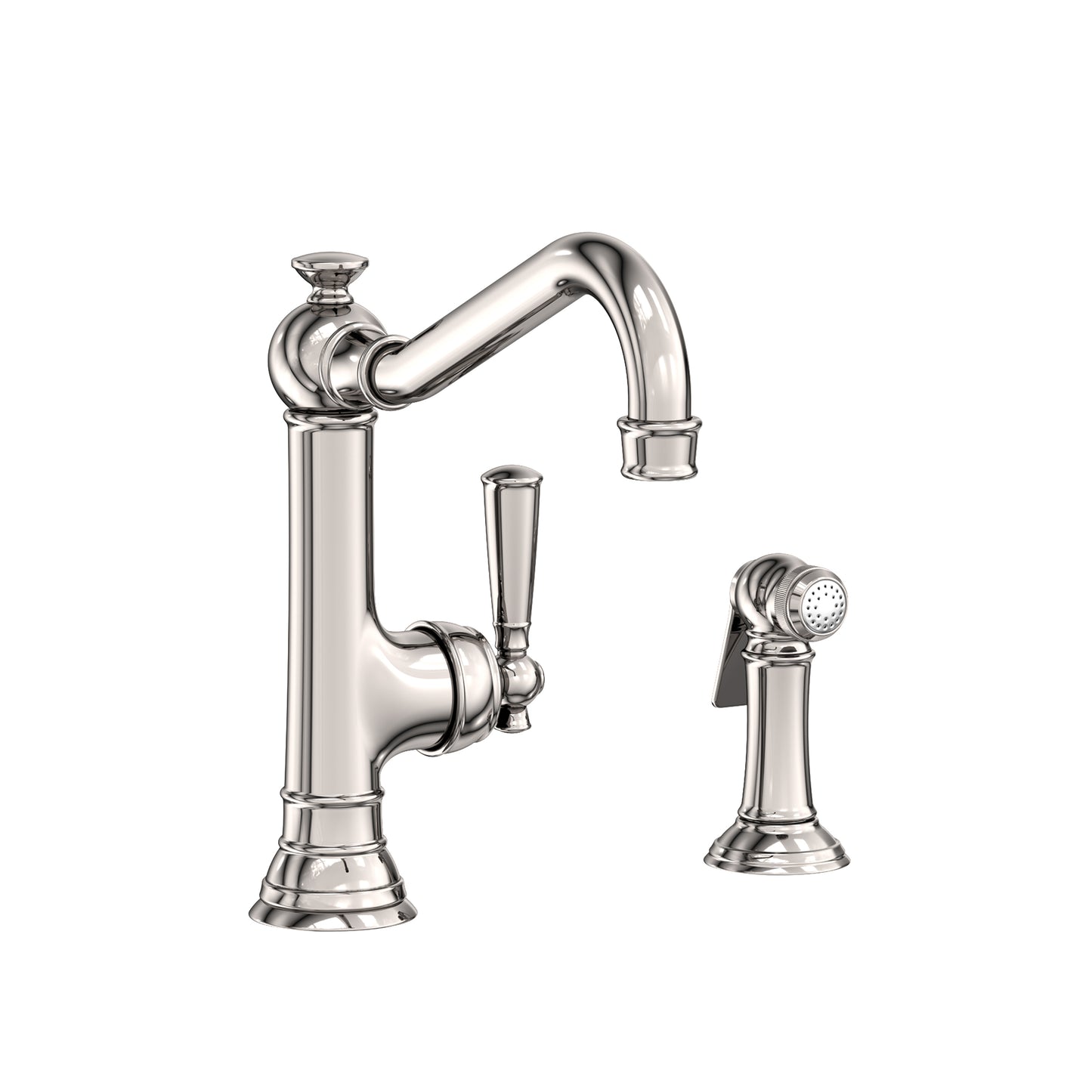 Newport Brass 2470-5313 Jacobean Single Handle Kitchen Faucet With Side Spray