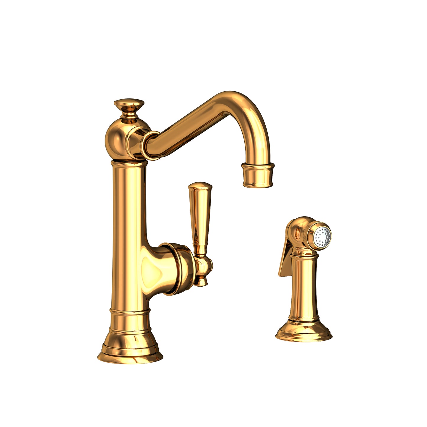 Newport Brass 2470-5313 Jacobean Single Handle Kitchen Faucet With Side Spray