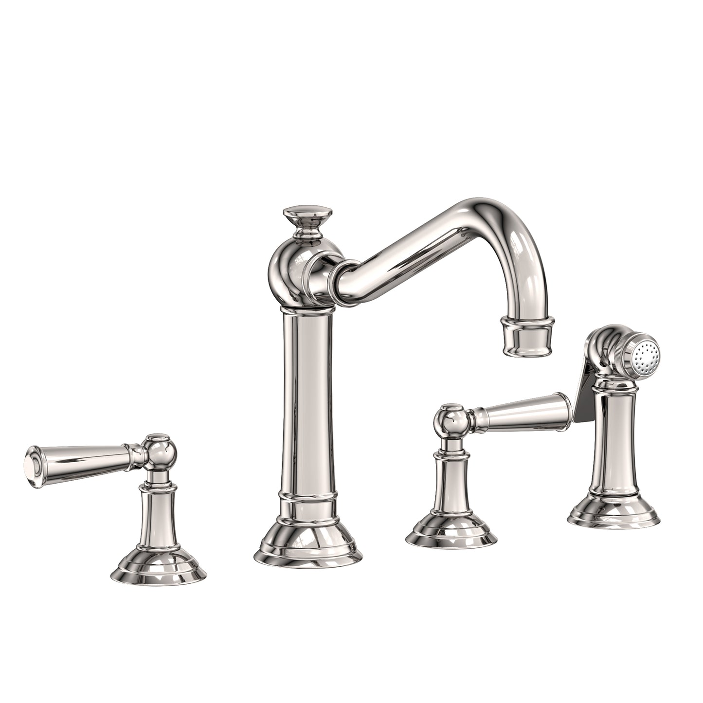Newport Brass 2470-5433 Jacobean Kitchen Faucet with Side Spray