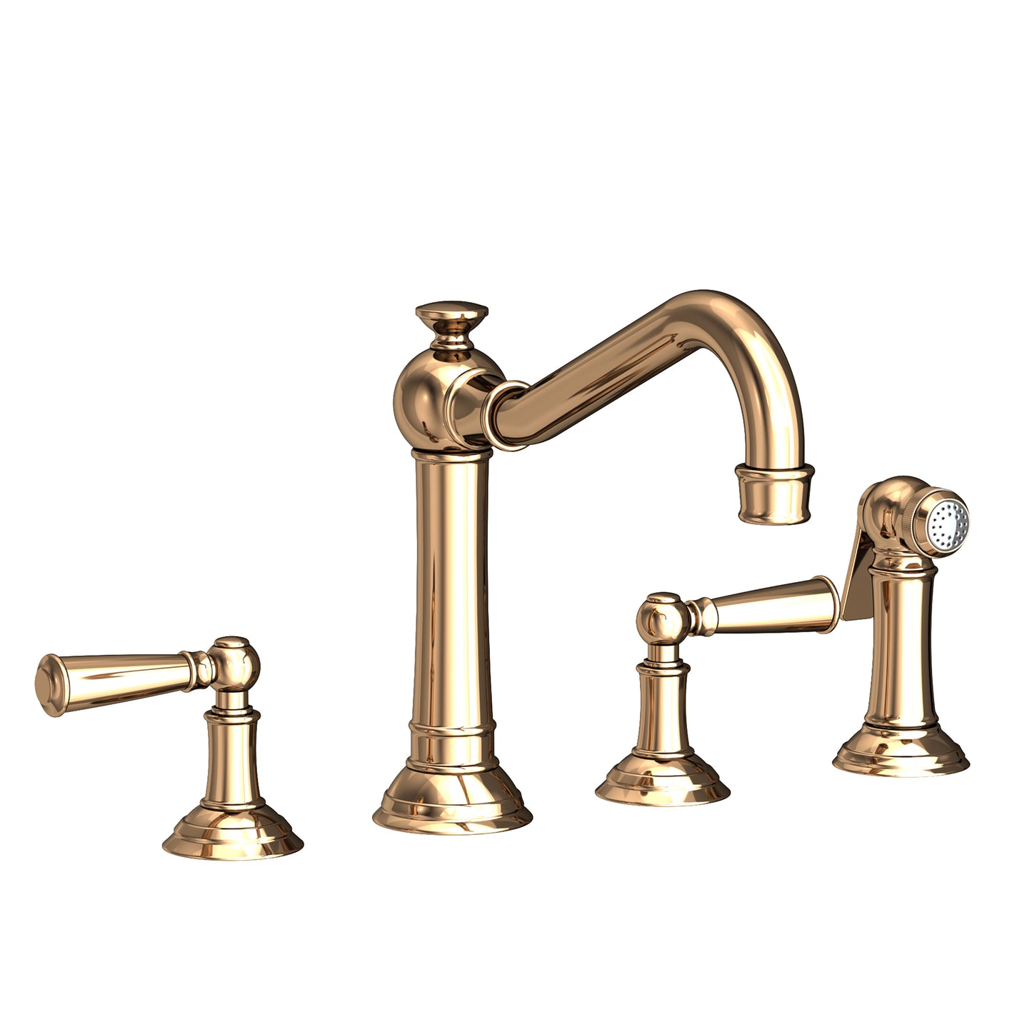 Newport Brass 2470-5433 Jacobean Kitchen Faucet with Side Spray