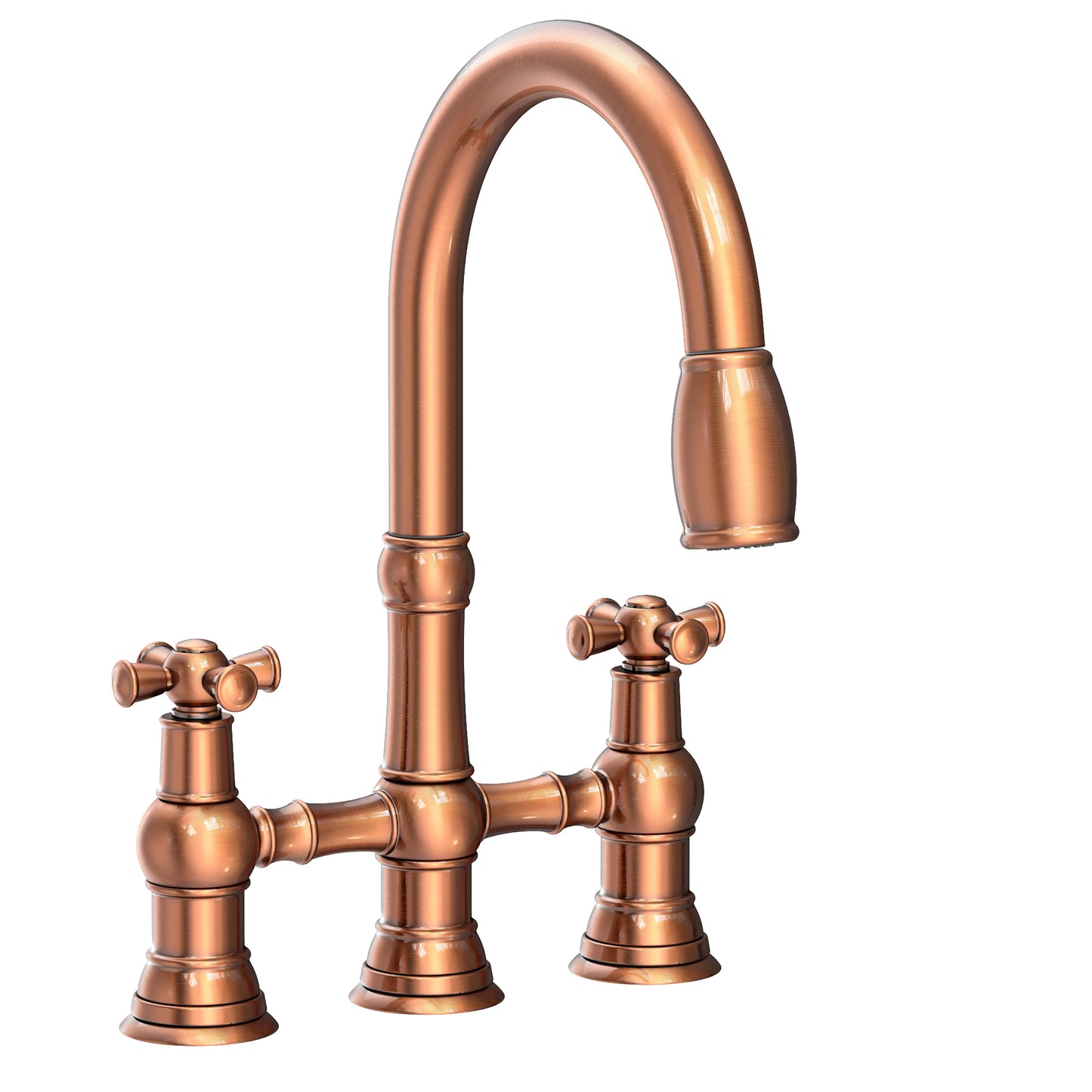 Newport Brass 2470-5462 Jacobean Kitchen Bridge Pull-Down Faucet
