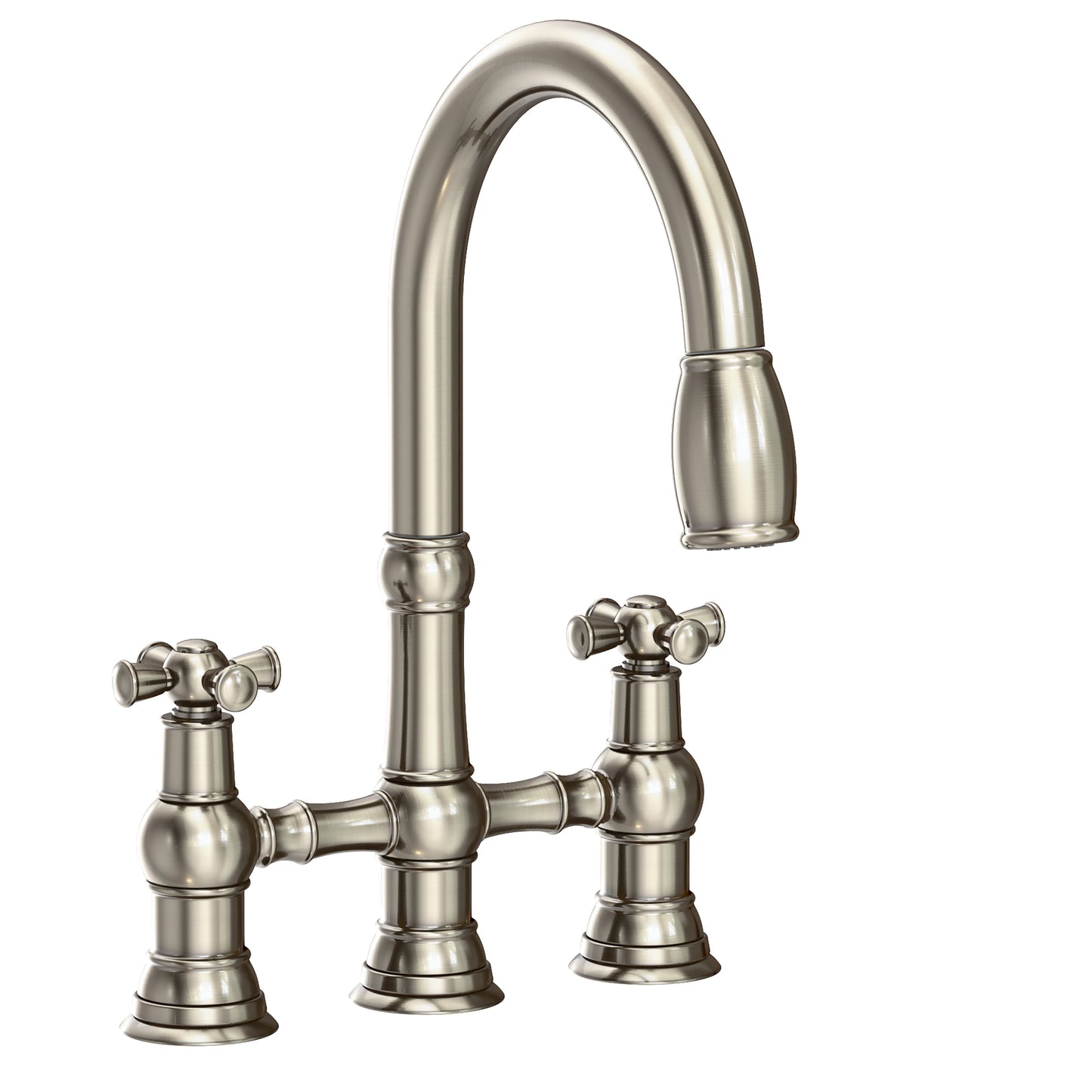 Newport Brass 2470-5462 Jacobean Kitchen Bridge Pull-Down Faucet