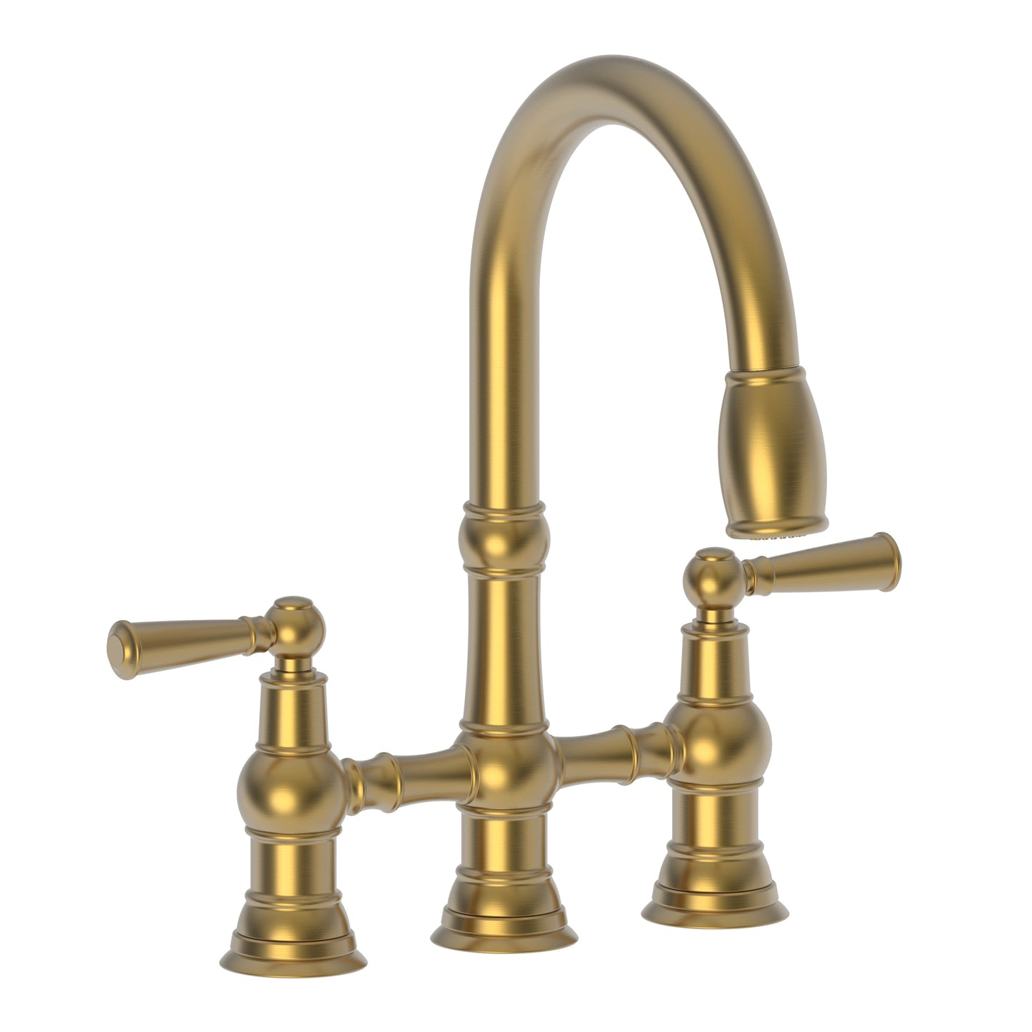 Newport Brass 2470-5463 Jacobean Kitchen Bridge Pull-Down Faucet