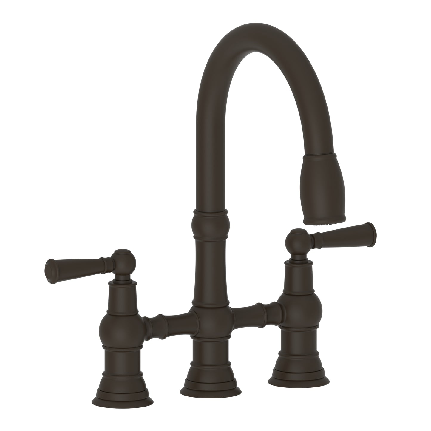 Newport Brass 2470-5463 Jacobean Kitchen Bridge Pull-Down Faucet